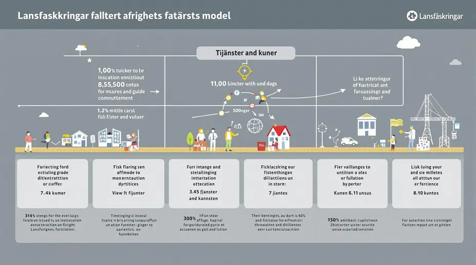 Länsförsäkringar fastighets huvudkontor symboliserar företagets påverkan på marknaden.